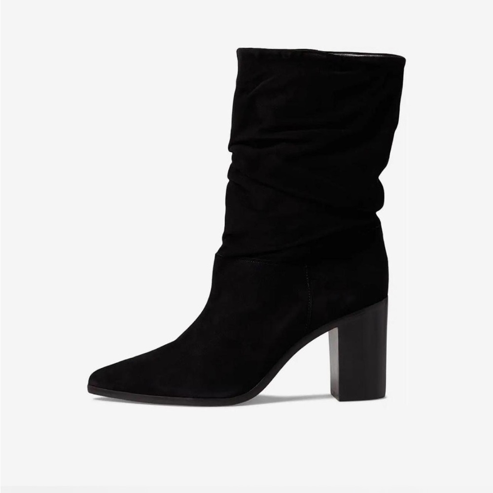 Black block boots w/ heel